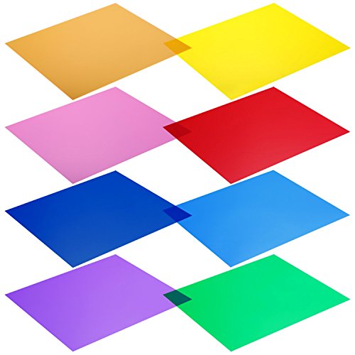 Neewer 8-Pack Color Correction Lighting Gel Filters