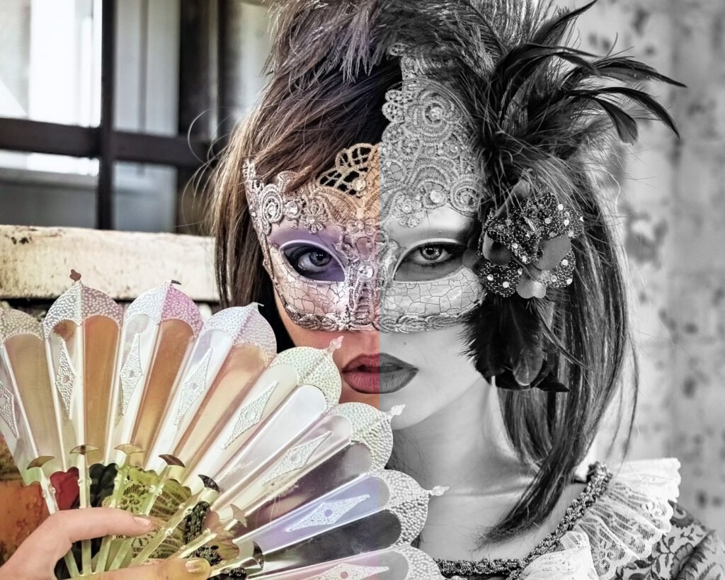 Colorize neural filter portrait half monochrome half color